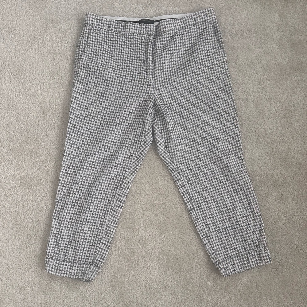 Ann Taylor Pants with Folded Hem Black and White Size 16